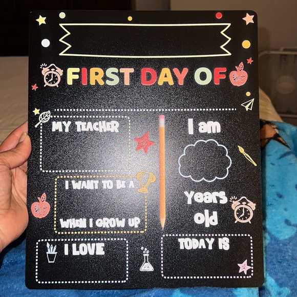 First and last day of school chalkboard - Picture 3 of 3